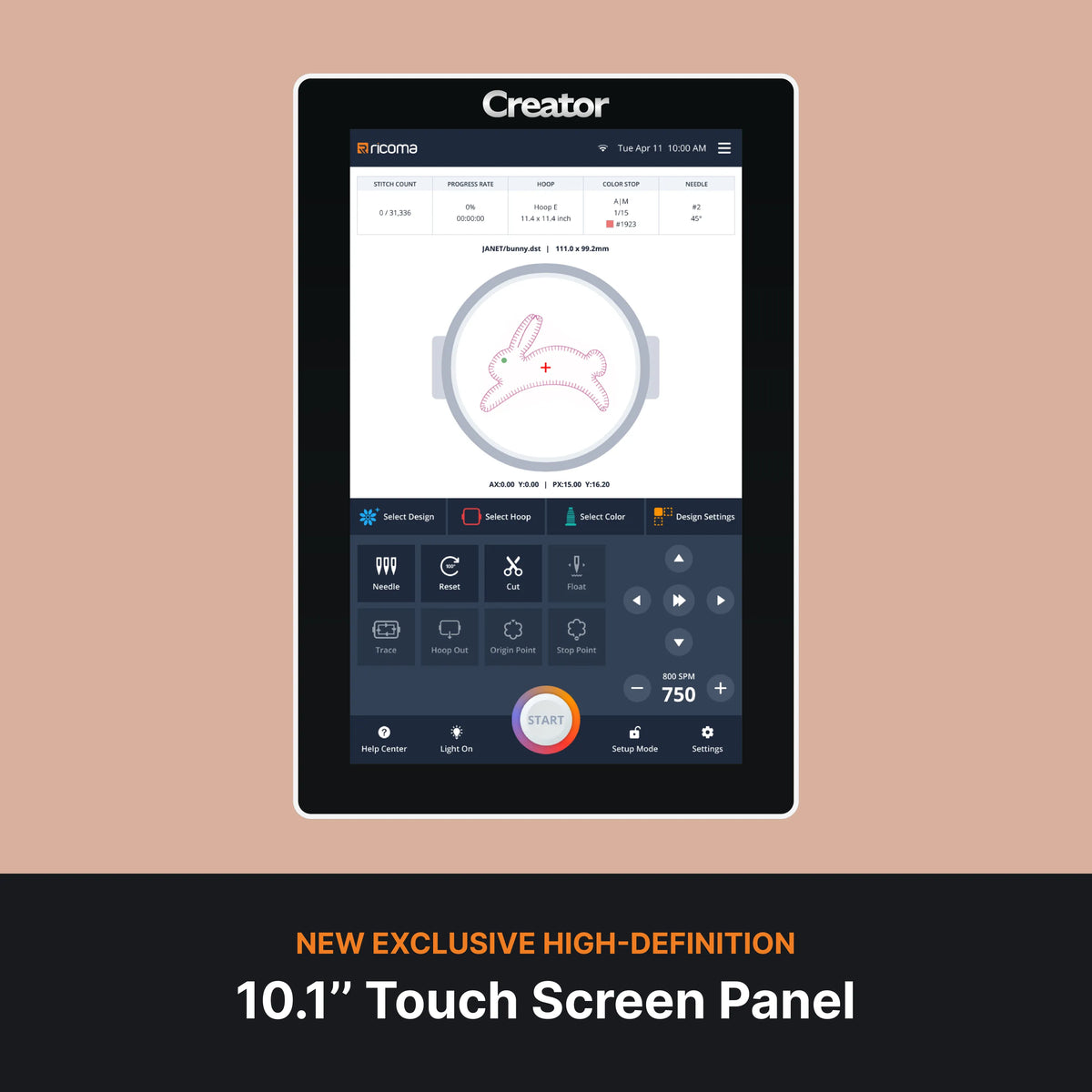 new exclusive high-definition 10.1 inch touch screen panel