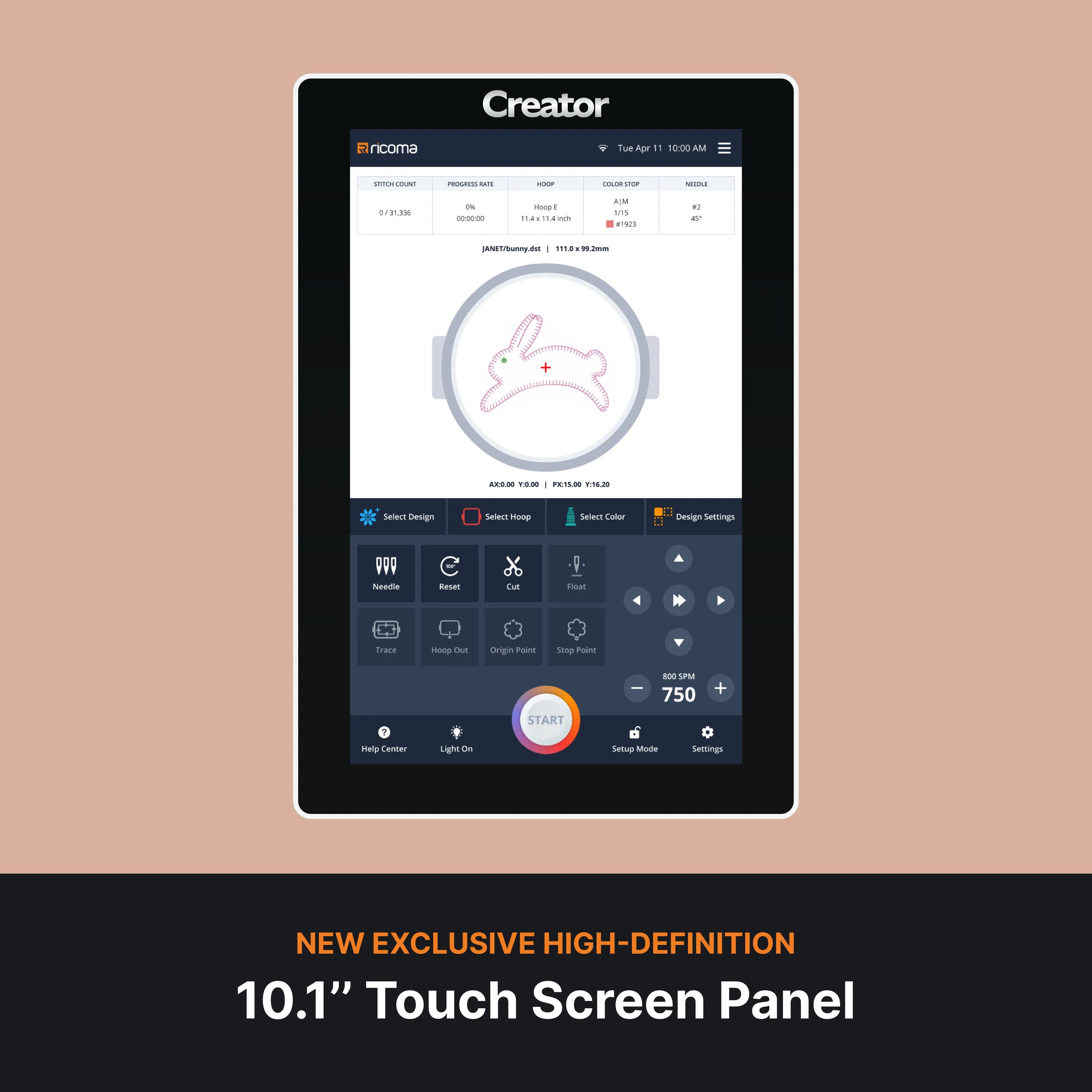new exclusive high-definition 10.1 inch touch screen panel