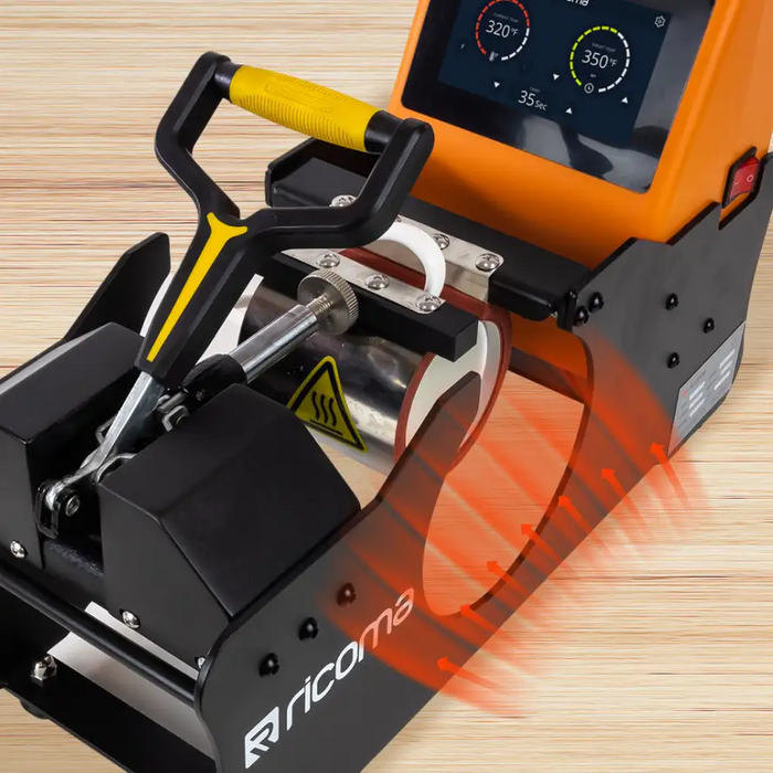even heat and pressure distribution -  Ricoma Mug Heat Press