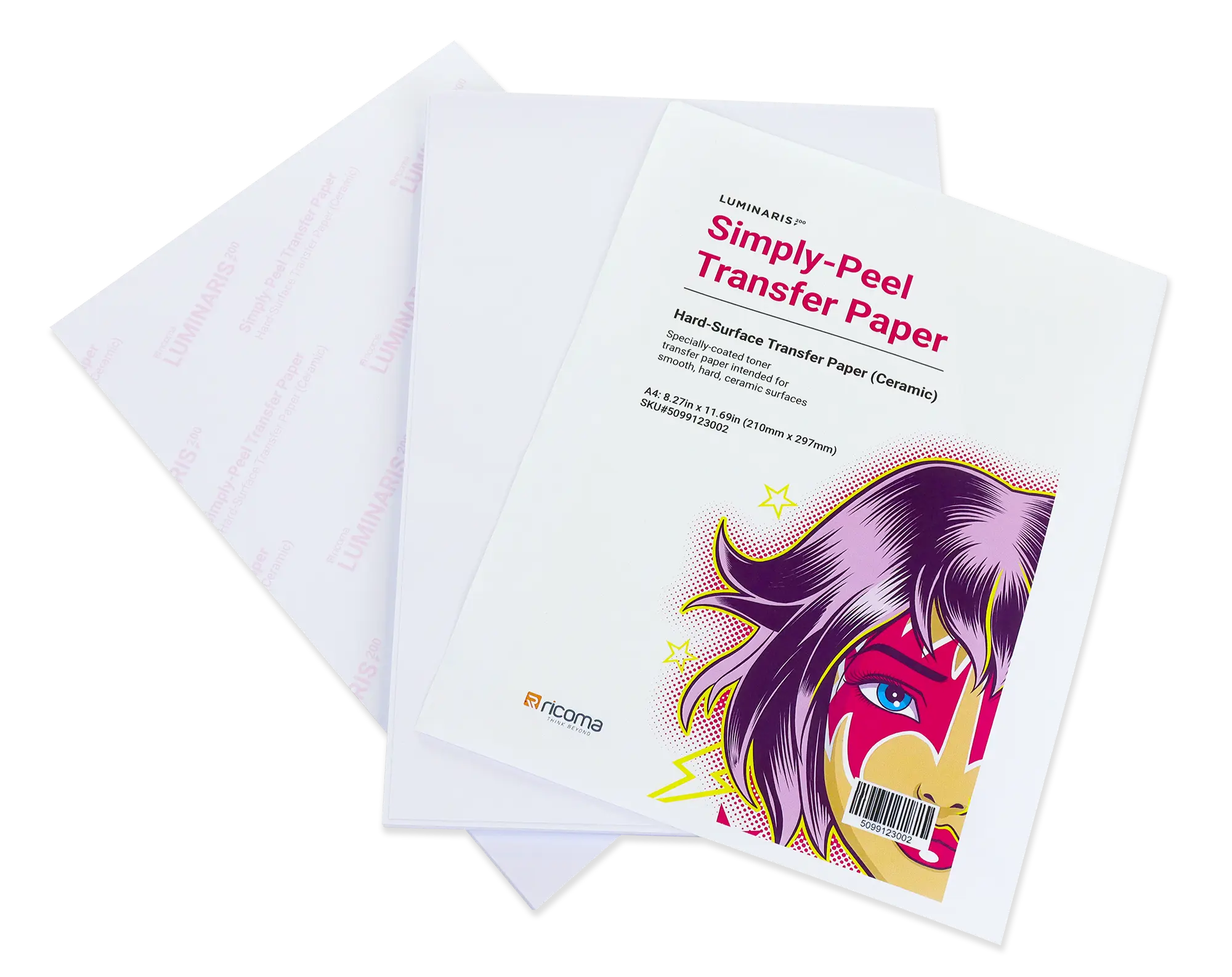 Luminaris 200 Simply-Peel Media Hard Surface 1-Step Transfer Paper (100 sheets)