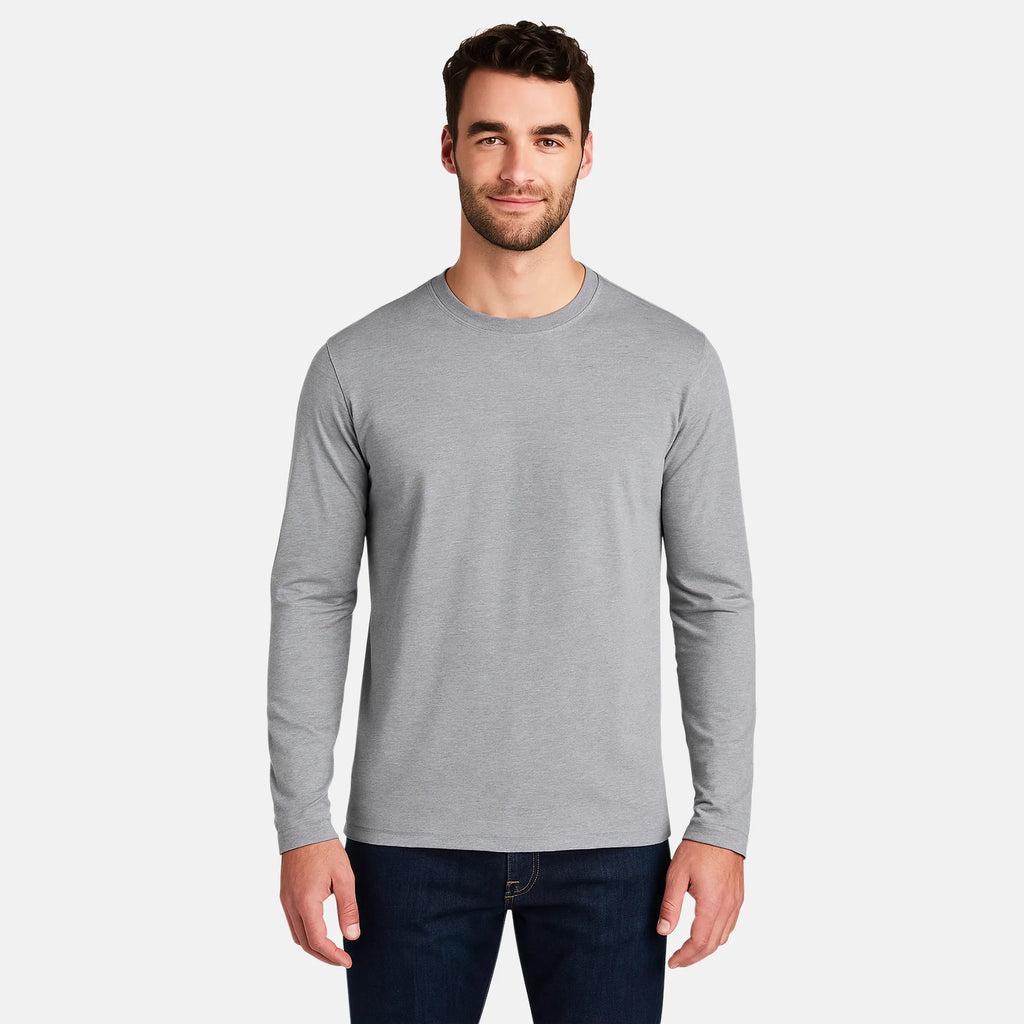 grey long sleeves blank shirts
