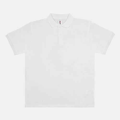 Fitted Piqué Polo – Custom-Ready for DTF & Embroidery - white
