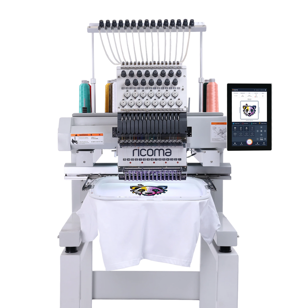 Marquee 15-Needle Commercial Embroidery Machine with 10.1" Touchscreen Panel