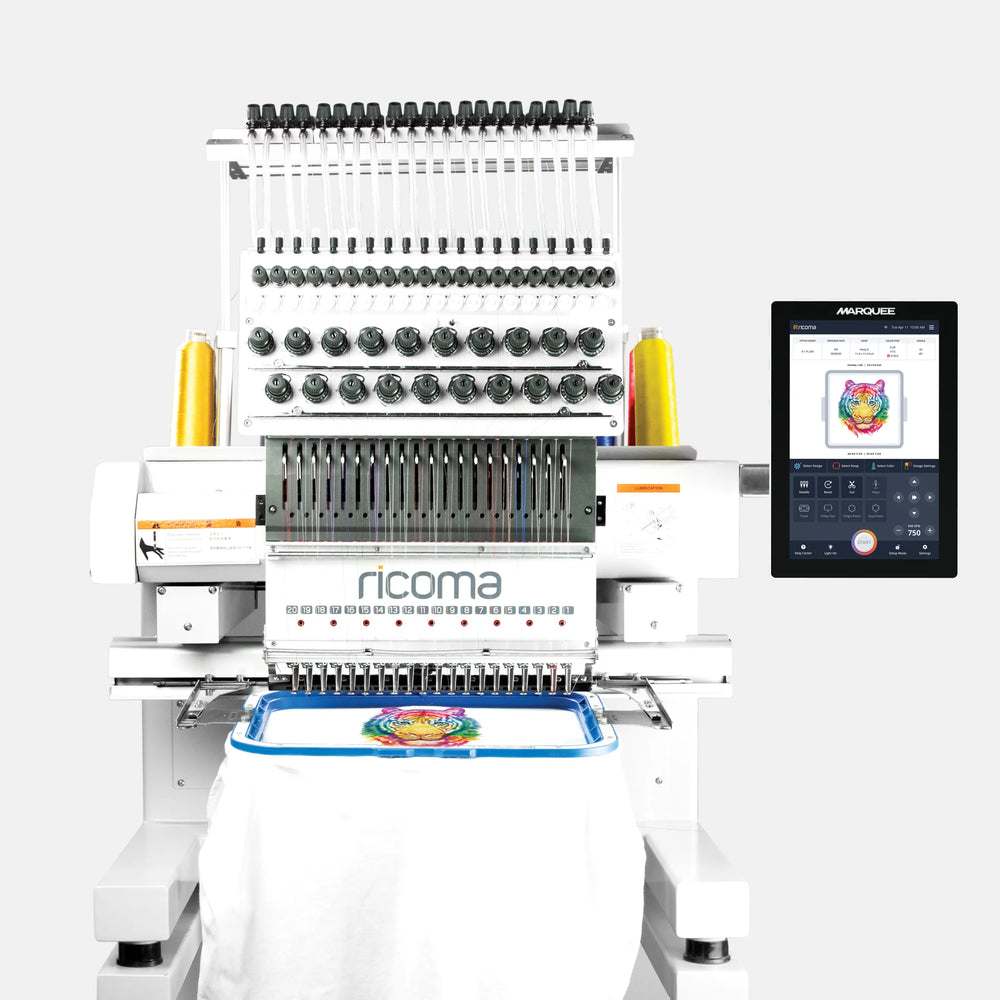 Marquee 2001 Commercial Ricoma Embroidery Machine -  20 Needles