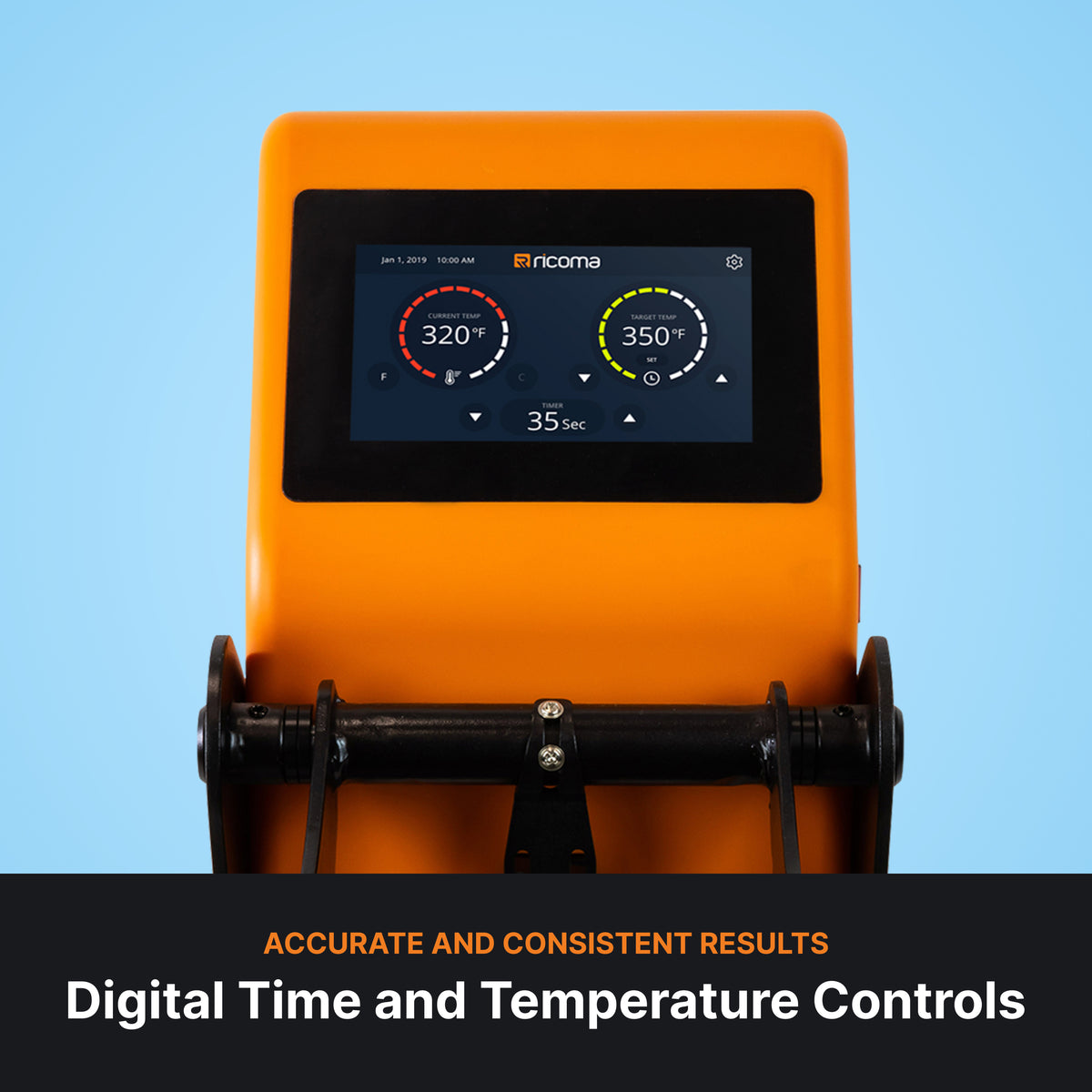 digital time and temperature