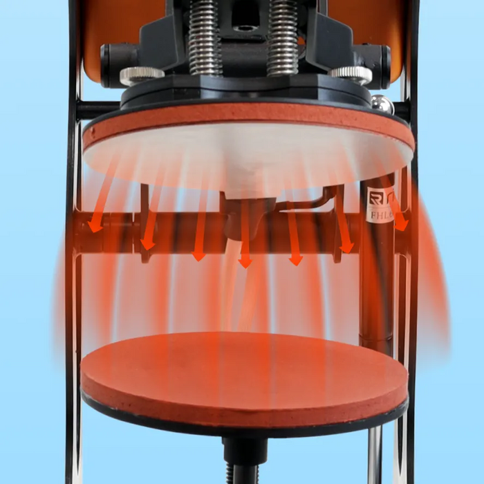 Ricoma Auto-Open Plate Heat Press - even heat and pressure