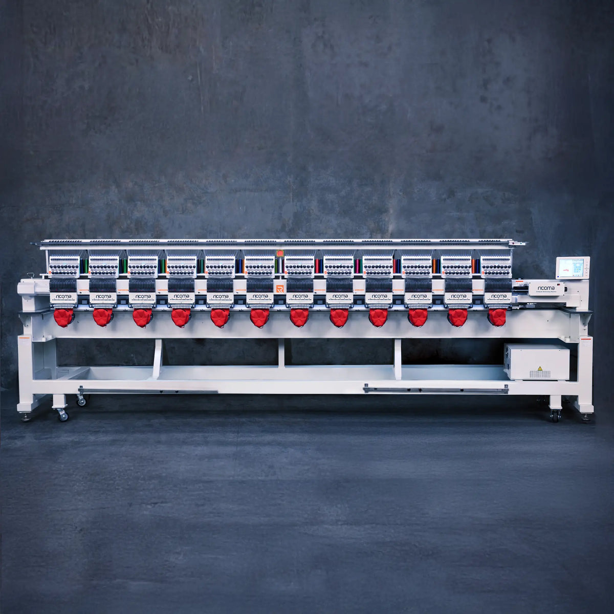 Titan Series 12-Head, 15-Needle High-Speed Multi-Head Embroidery Machine